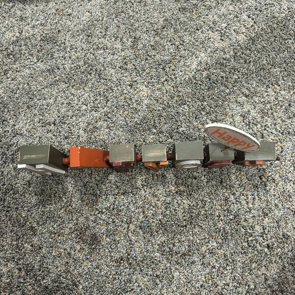 Happy Harvest Tabletop Home Decor Fall Autumn Mixed Prints Letter Cutouts - Picture 3 of 9